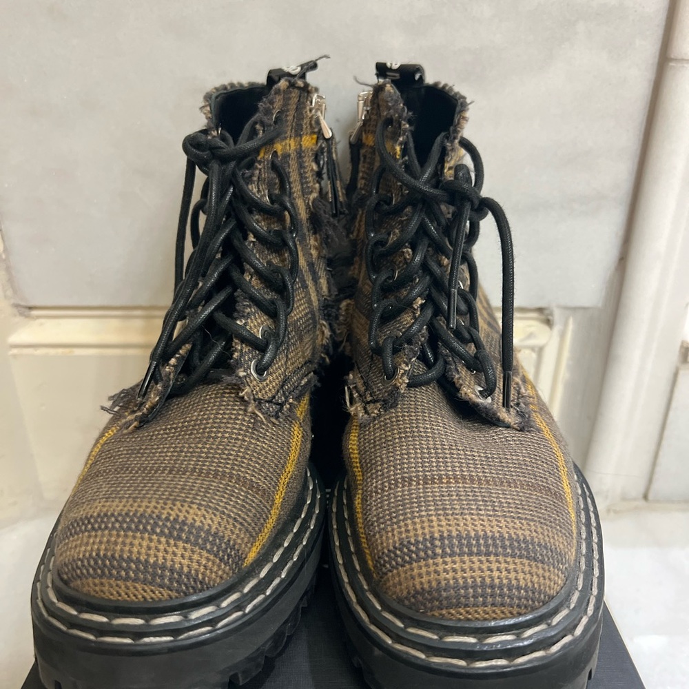 Proenza Schouler Black Combat Boots Size 38